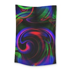 Swirl Background Design Colorful Small Tapestry by Sapixe