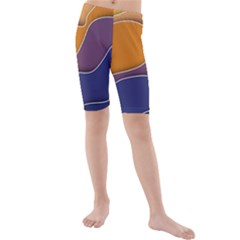 Autumn Copyspace Wallpaper Kids  Mid Length Swim Shorts by Sapixe