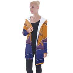 Autumn Copyspace Wallpaper Longline Hooded Cardigan