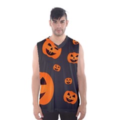 Halloween Pumpkin Autumn Fall Men s Basketball Tank Top by Sapixe