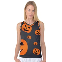 Halloween Pumpkin Autumn Fall Women s Basketball Tank Top by Sapixe