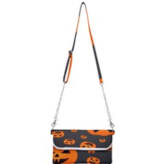 Halloween Pumpkin Autumn Fall Mini Crossbody Handbag by Sapixe