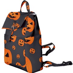 Halloween Pumpkin Autumn Fall Buckle Everyday Backpack by Sapixe