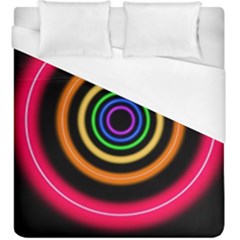 Neon Light Abstract Pattern Lines Duvet Cover (king Size) by Sapixe