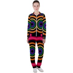 Neon Light Abstract Pattern Lines Casual Jacket And Pants Set by Sapixe