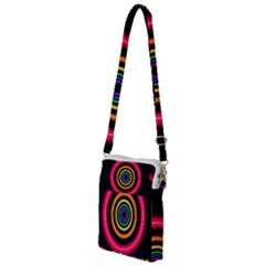 Neon Light Abstract Pattern Lines Multi Function Travel Bag by Sapixe