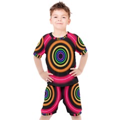 Neon Light Abstract Pattern Lines Kid s Set by Sapixe