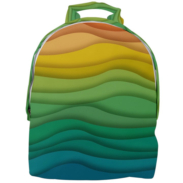 Background Waves Wave Texture Mini Full Print Backpack