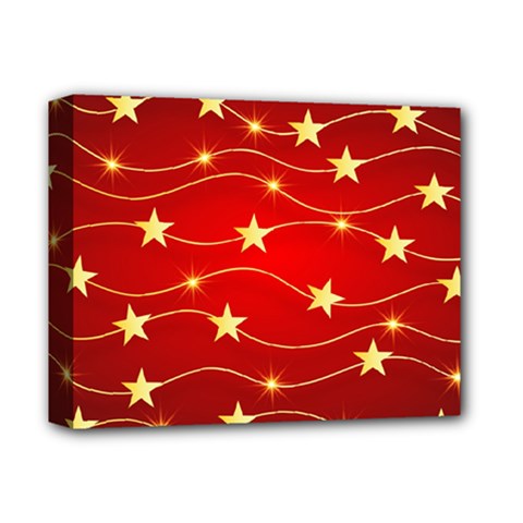 Stars Background Christmas Decoration Deluxe Canvas 14  X 11  (stretched) by Sapixe