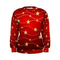 Stars Background Christmas Decoration Women s Sweatshirt by Sapixe