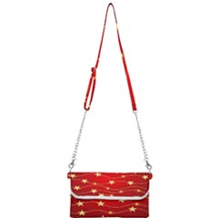 Stars Background Christmas Decoration Mini Crossbody Handbag by Sapixe