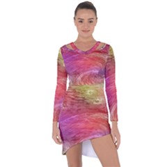 Background Wallpaper Abstract Asymmetric Cut-out Shift Dress by Sapixe