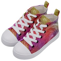 Background Wallpaper Abstract Kid s Mid-top Canvas Sneakers by Sapixe