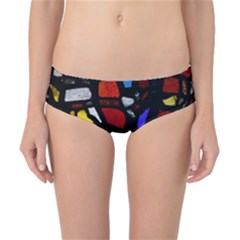 Art Bright Lead Glass Pattern Classic Bikini Bottoms by Sapixe