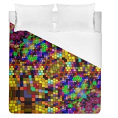 Color Mosaic Background Wall Duvet Cover (queen Size) by Sapixe