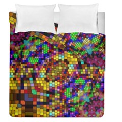 Color Mosaic Background Wall Duvet Cover Double Side (queen Size) by Sapixe