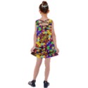 Color Mosaic Background Wall Kids  Cross Back Dress View2