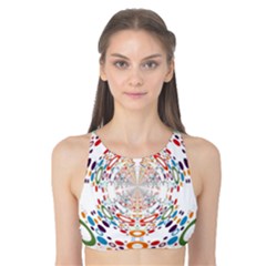 Wallpaper Pattern Colorful Color Tank Bikini Top by Sapixe