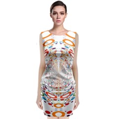 Wallpaper Pattern Colorful Color Classic Sleeveless Midi Dress by Sapixe