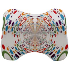 Wallpaper Pattern Colorful Color Head Support Cushion