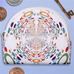 Wallpaper Pattern Colorful Color Horseshoe Style Canvas Pouch