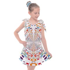 Wallpaper Pattern Colorful Color Kids  Tie Up Tunic Dress by Sapixe