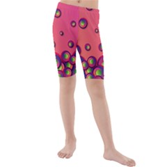 Wallpaper Background Funny Texture Kids  Mid Length Swim Shorts by Sapixe