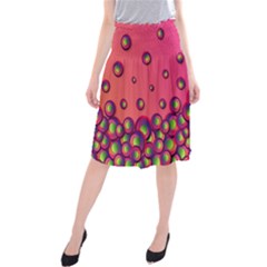 Wallpaper Background Funny Texture Midi Beach Skirt by Sapixe