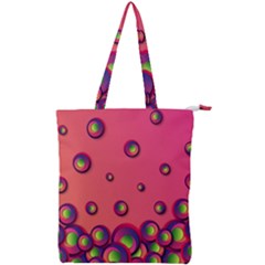 Wallpaper Background Funny Texture Double Zip Up Tote Bag