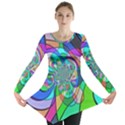 Retro Wave Background Pattern Long Sleeve Tunic  View1