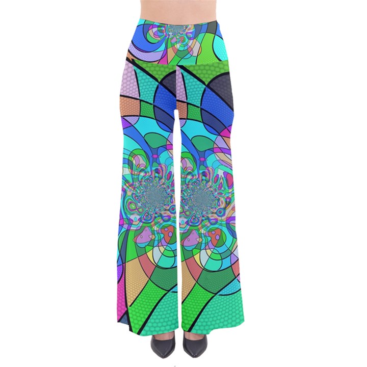 Retro Wave Background Pattern So Vintage Palazzo Pants