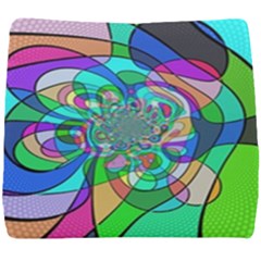 Retro Wave Background Pattern Seat Cushion