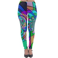 Retro Wave Background Pattern Lightweight Velour Leggings