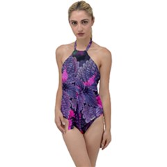 Beefsteak Plant Perilla Frutescens Go With The Flow One Piece Swimsuit