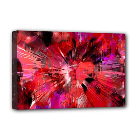 Color Abstract Background Textures Deluxe Canvas 18  X 12  (stretched) by Sapixe