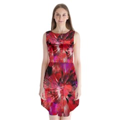 Color Abstract Background Textures Sleeveless Chiffon Dress   by Sapixe