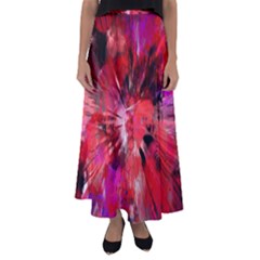 Color Abstract Background Textures Flared Maxi Skirt by Sapixe