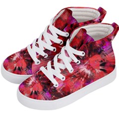 Color Abstract Background Textures Kid s Hi-top Skate Sneakers