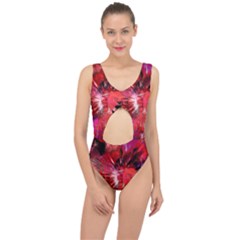 Color Abstract Background Textures Center Cut Out Swimsuit