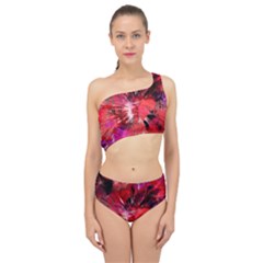 Color Abstract Background Textures Spliced Up Two Piece Swimsuit