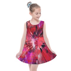 Color Abstract Background Textures Kids  Summer Dress