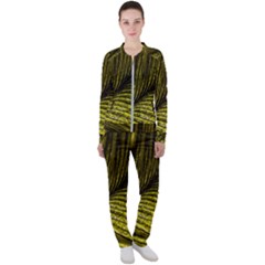 Feather Macro Bird Plumage Nature Casual Jacket And Pants Set