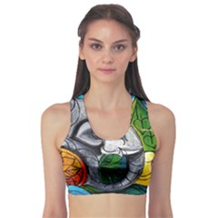 Graffiti The Art Of Spray Mural Sports Bra by Sapixe