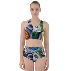 Graffiti The Art Of Spray Mural Racer Back Bikini Set by Sapixe