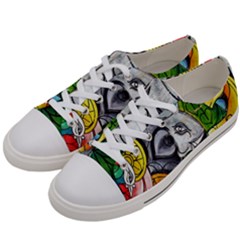 Graffiti The Art Of Spray Mural Women s Low Top Canvas Sneakers by Sapixe