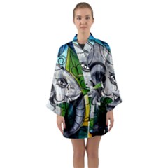 Graffiti The Art Of Spray Mural Long Sleeve Kimono Robe