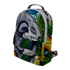 Graffiti The Art Of Spray Mural Flap Pocket Backpack (large) by Sapixe