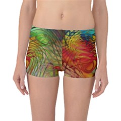 Texture Art Color Pattern Boyleg Bikini Bottoms by Sapixe