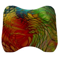 Texture Art Color Pattern Velour Head Support Cushion