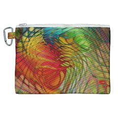 Texture Art Color Pattern Canvas Cosmetic Bag (xl)